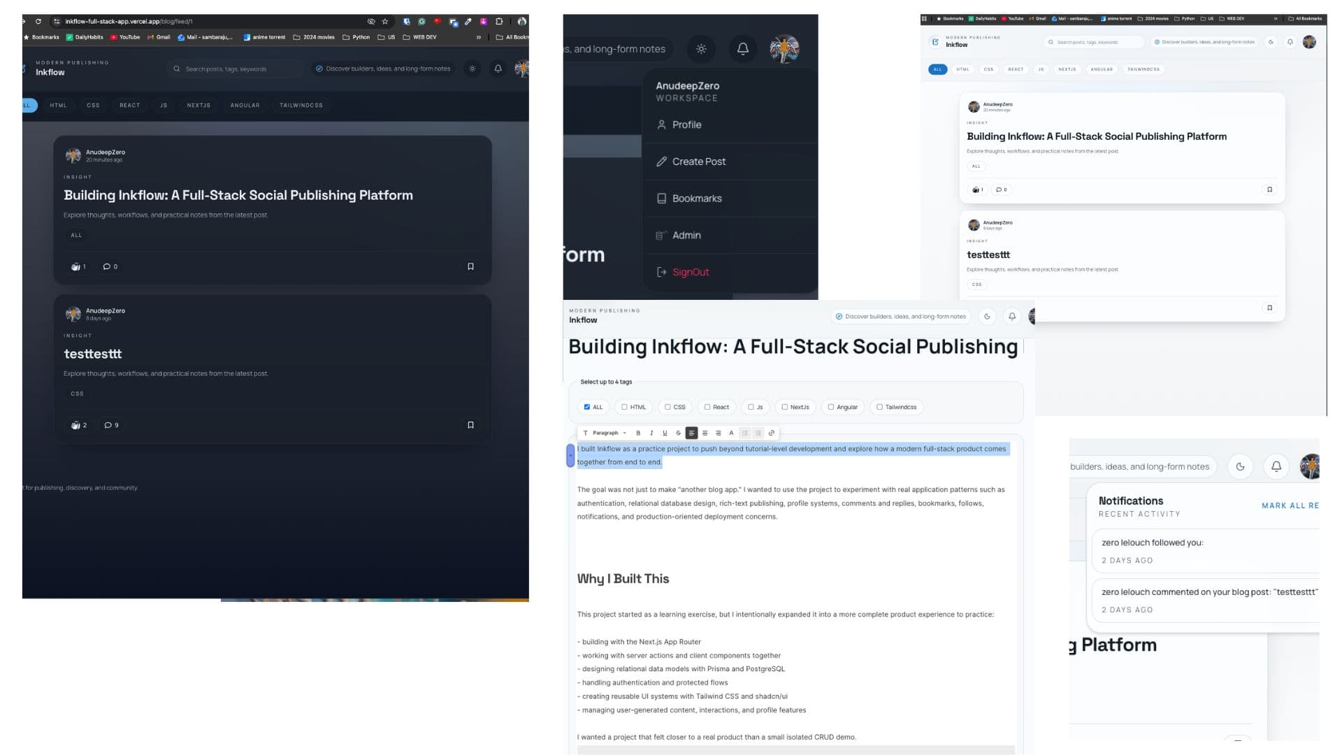 A Full-Stack Social Publishing Platform in Next.js 16
